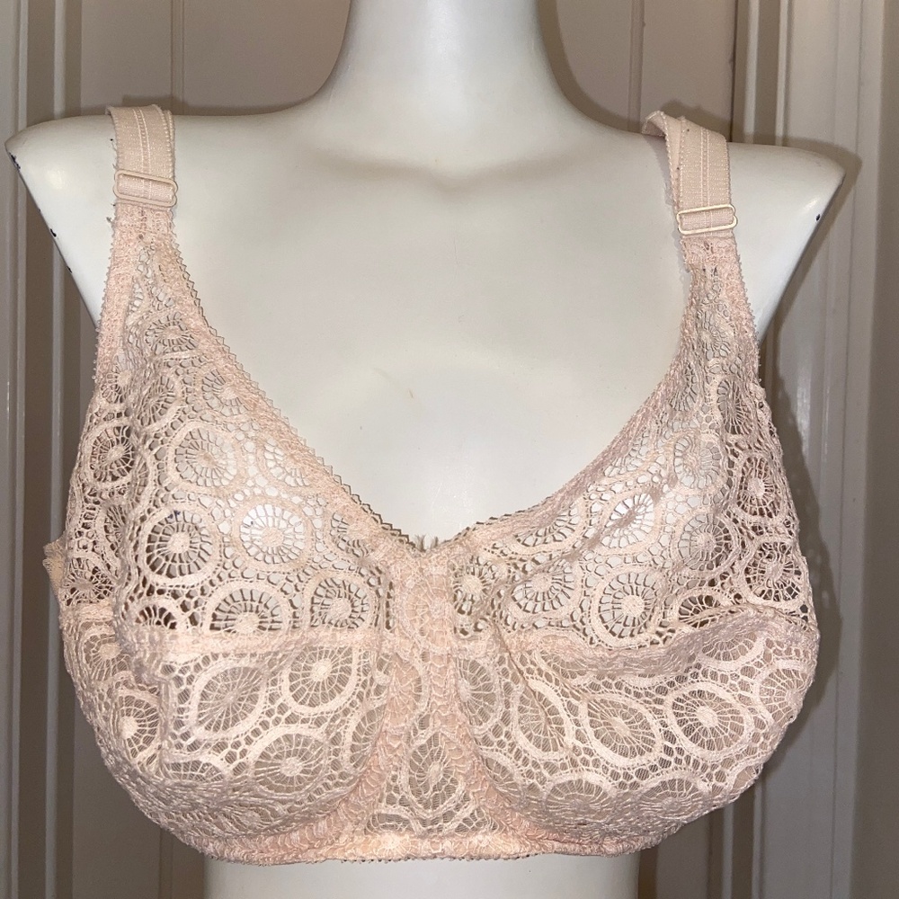 CHANTELLE 38D NUDE LACE BRA VINTAGE NORDSTROM